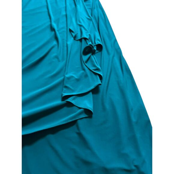 Beautiful Teal Plus Formal Evening Gown - Size 20W - Picture 11 of 15